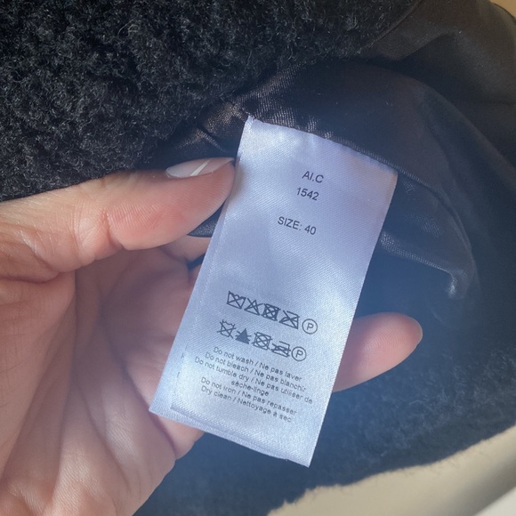 NWT Ganni Boucle Wool Coat Black M 8-10 40EU - Picture 7 of 13